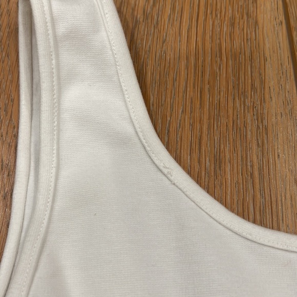 NWT TIBI White Mini Tank Dress with Crochet/Lace Center Panel - 2 - Picture 10 of 15